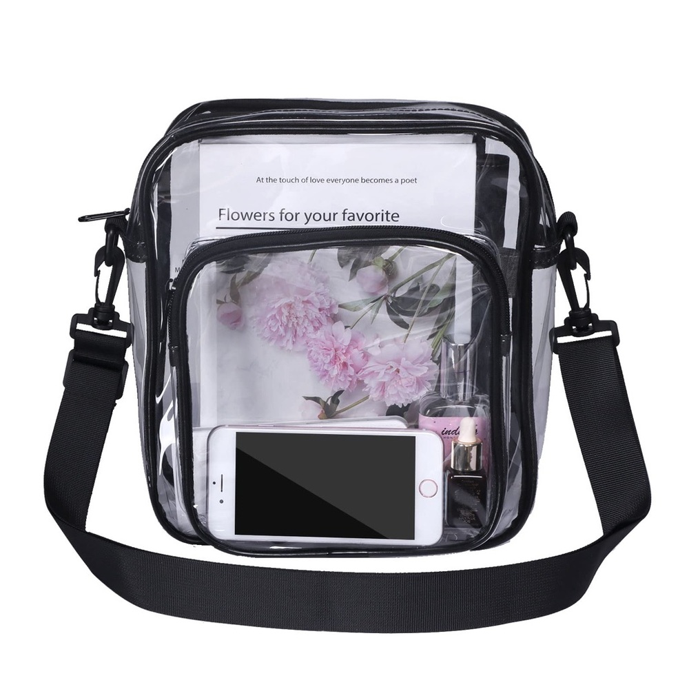 FAIME clear bag stadium approved waterproof crossbody